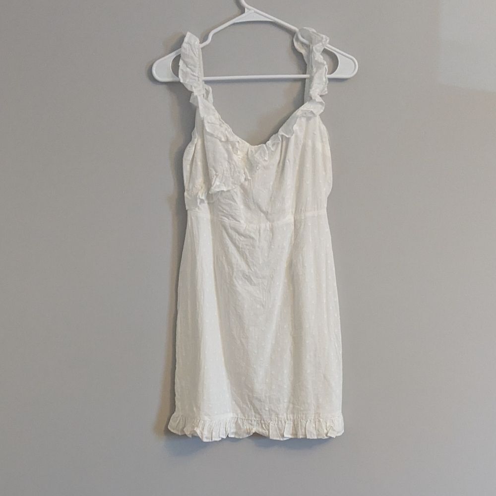 BB Dakota RSVP Say No More Wear Two Ways Cotton Mini Dress In Ivory White Size 6
